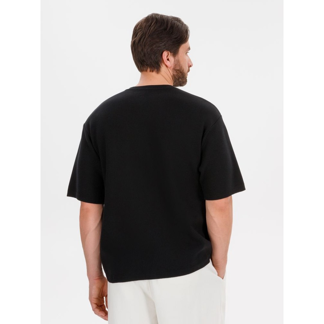 Джемпер с коротким рукавом Siluetti Volumica, черный, размер XS/S