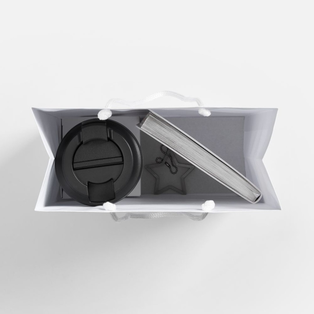 Набор Astrela, белый с серебристым