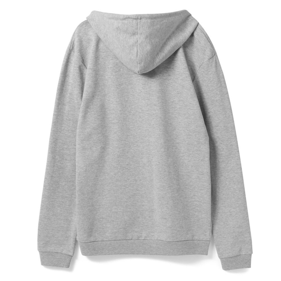 Толстовка с капюшоном унисекс Hoodie, серый меланж, S