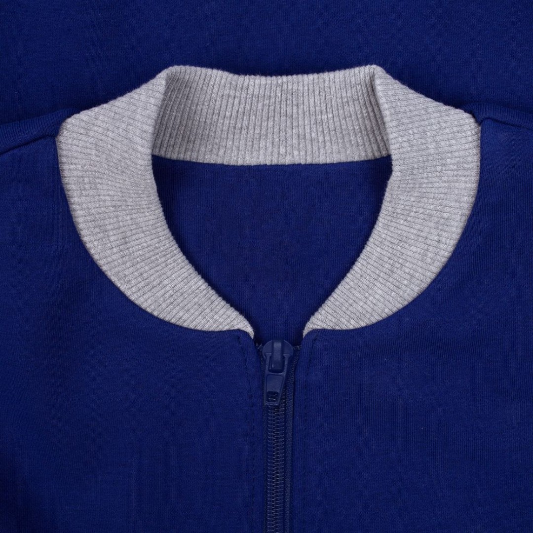 Бомбер College ярко-синий, L