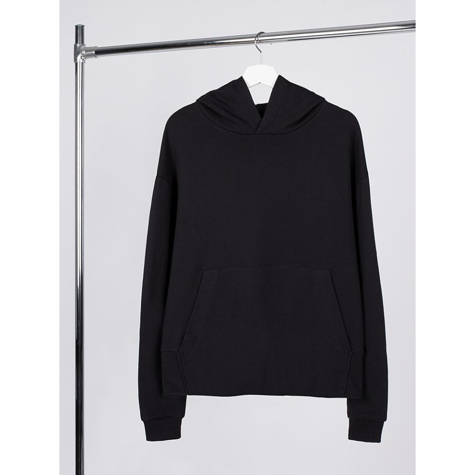 Худи оверсайз унисекс Kosmos, черное, размер XS/S