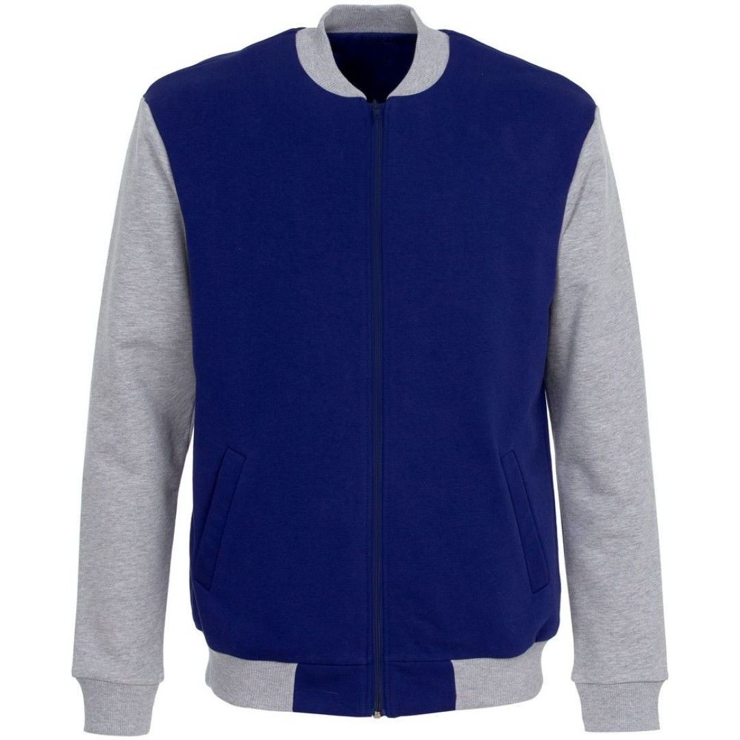 Бомбер College ярко-синий, L