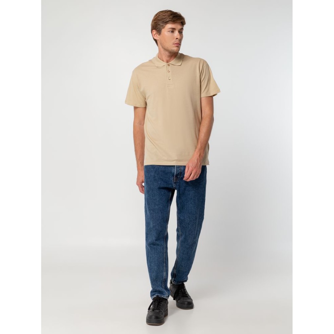 Рубашка поло мужская Summer 170 бежевая, XXL