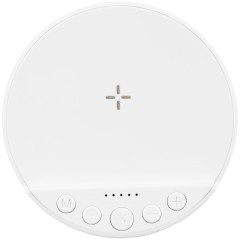 Bluetooth-колонка с беспроводной зарядкой relaxTime, белая