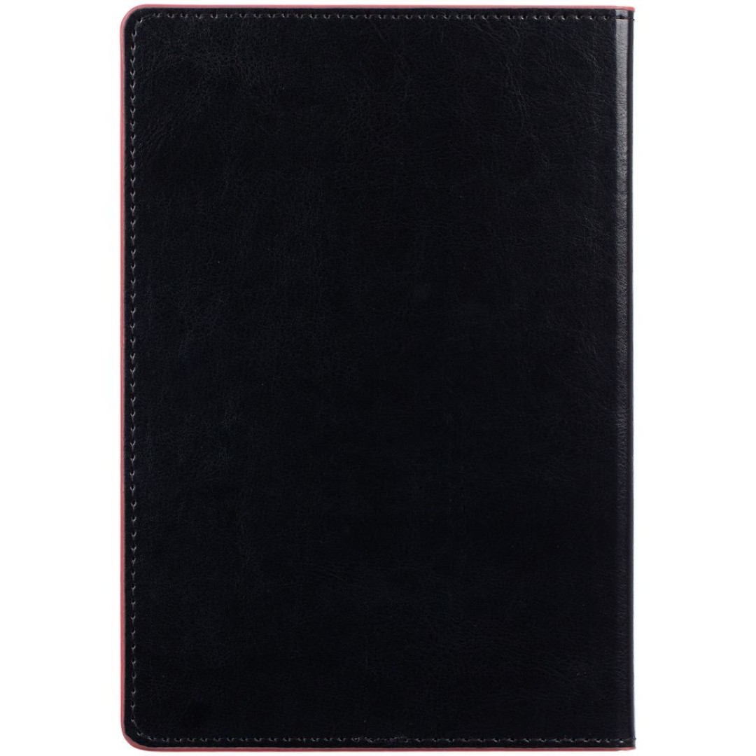 Ежедневник Alanis, недатированный, черный с красным