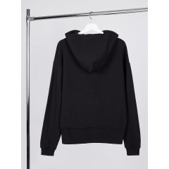 Худи оверсайз унисекс Kosmos, черное, размер XS/S