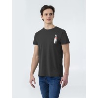 Футболка приталенная Ghost of Love, черный меланж, S