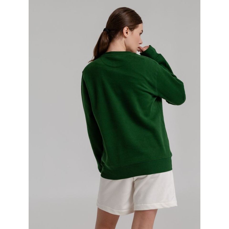 Свитшот унисекс King, темно-зеленый