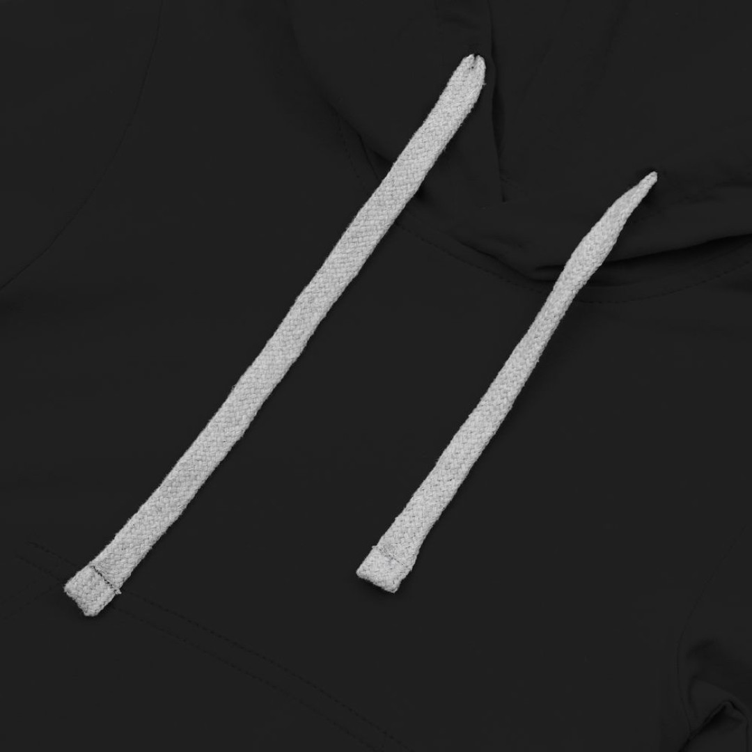 Толстовка с капюшоном детская Kirenga Kids, черная, 6 лет