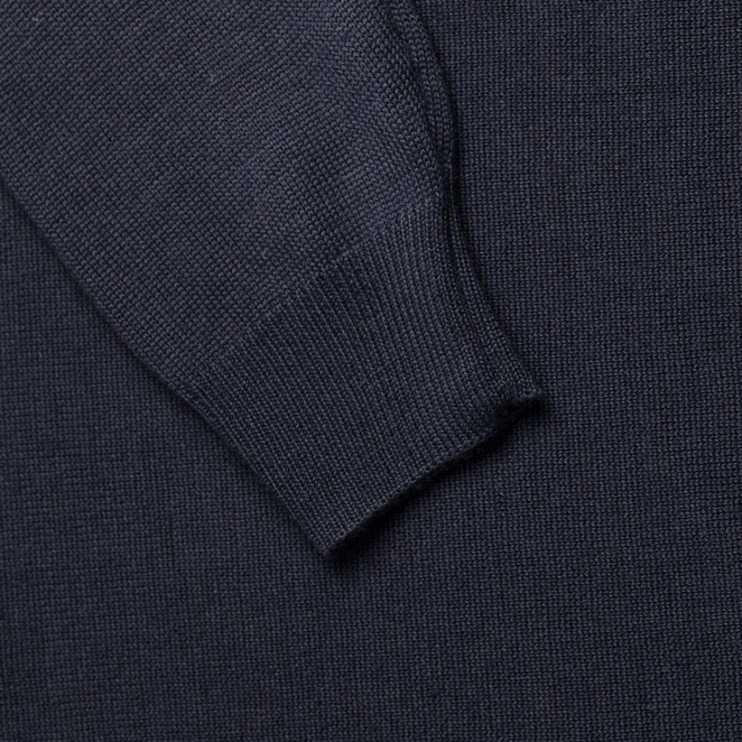 Джемпер Stitch с контрастной отделкой, синий с зеленым, S