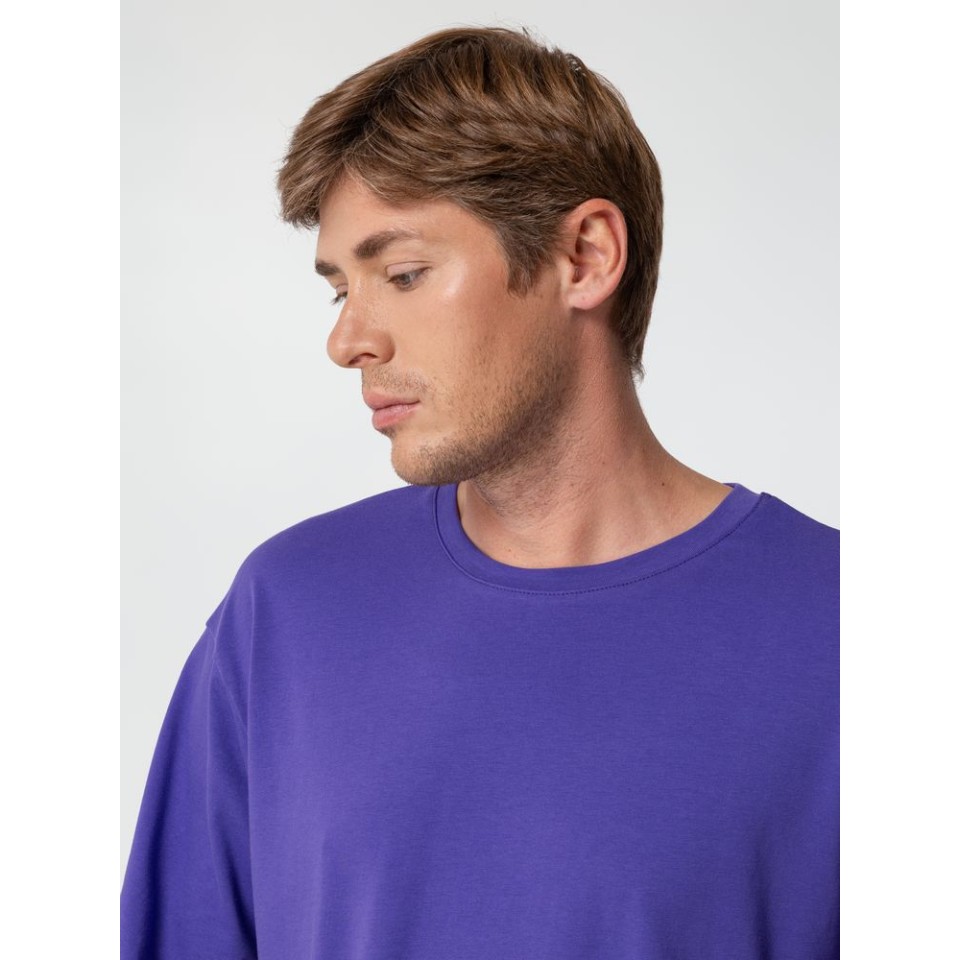 Футболка унисекс оверсайз Street Vibes, фиолетовая, размер XS/S