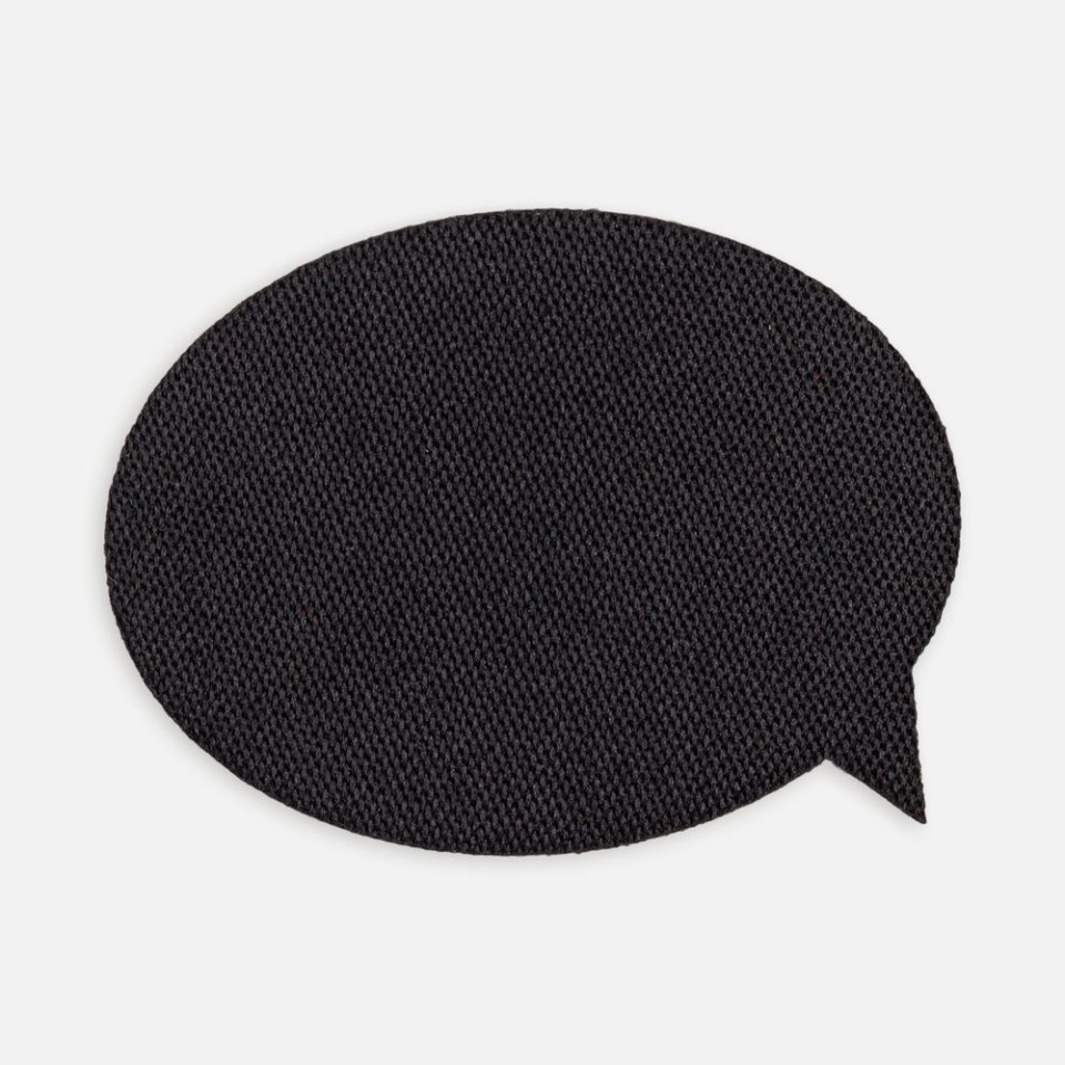 Наклейка тканевая Lunga Bubble, M, черная