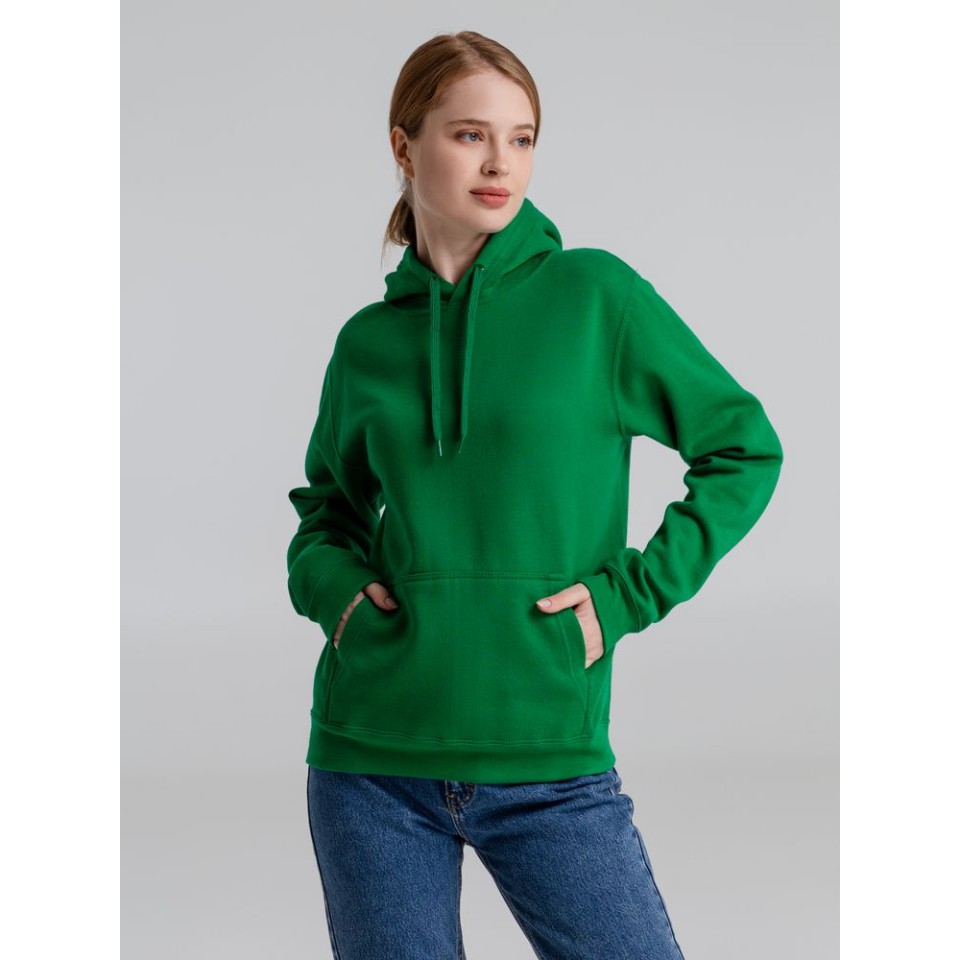 Толстовка с капюшоном Slam 320, ярко-зеленая, XS