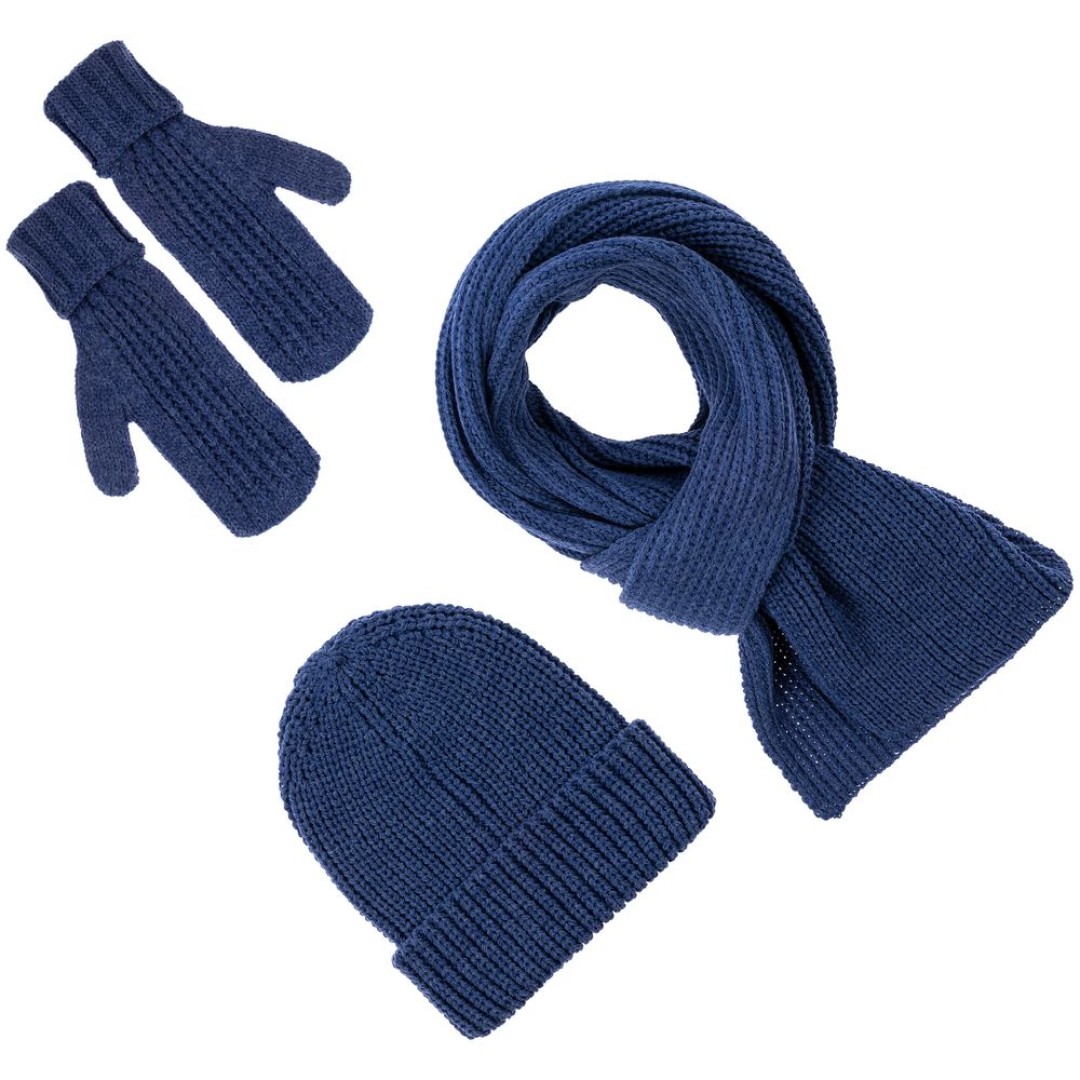 Варежки Nordkyn, синий меланж, S/M