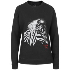 Толстовка женская «Арт-рокстар. Kiss Me», черная, S