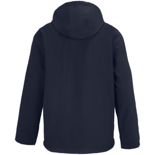 Куртка софтшелл с капюшоном мужская Race Men, темно-синяя, размер L