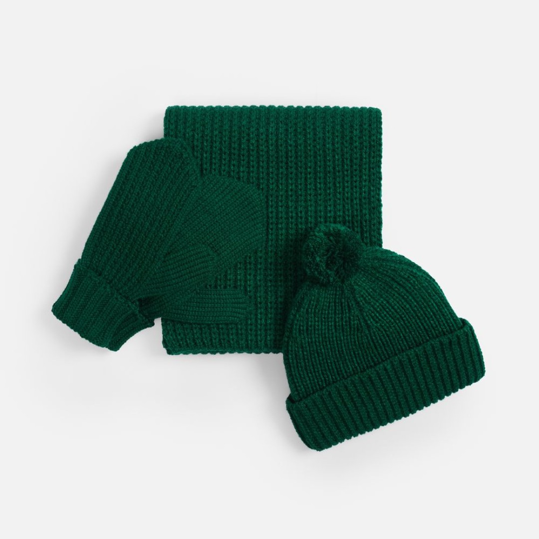 Варежки Nordkyn, темно-зеленые, размер S/M