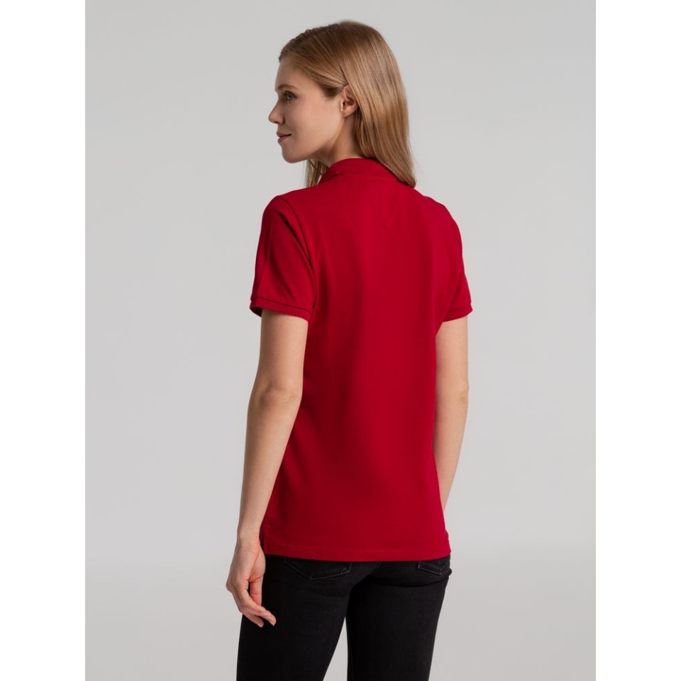 Рубашка поло женская Sunset красная, XL