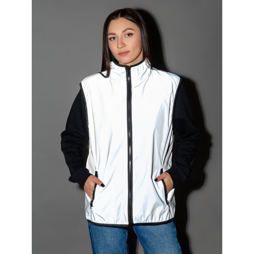 Жилет двусторонний Manifest из светоотражающей ткани, серый, размер XS/S