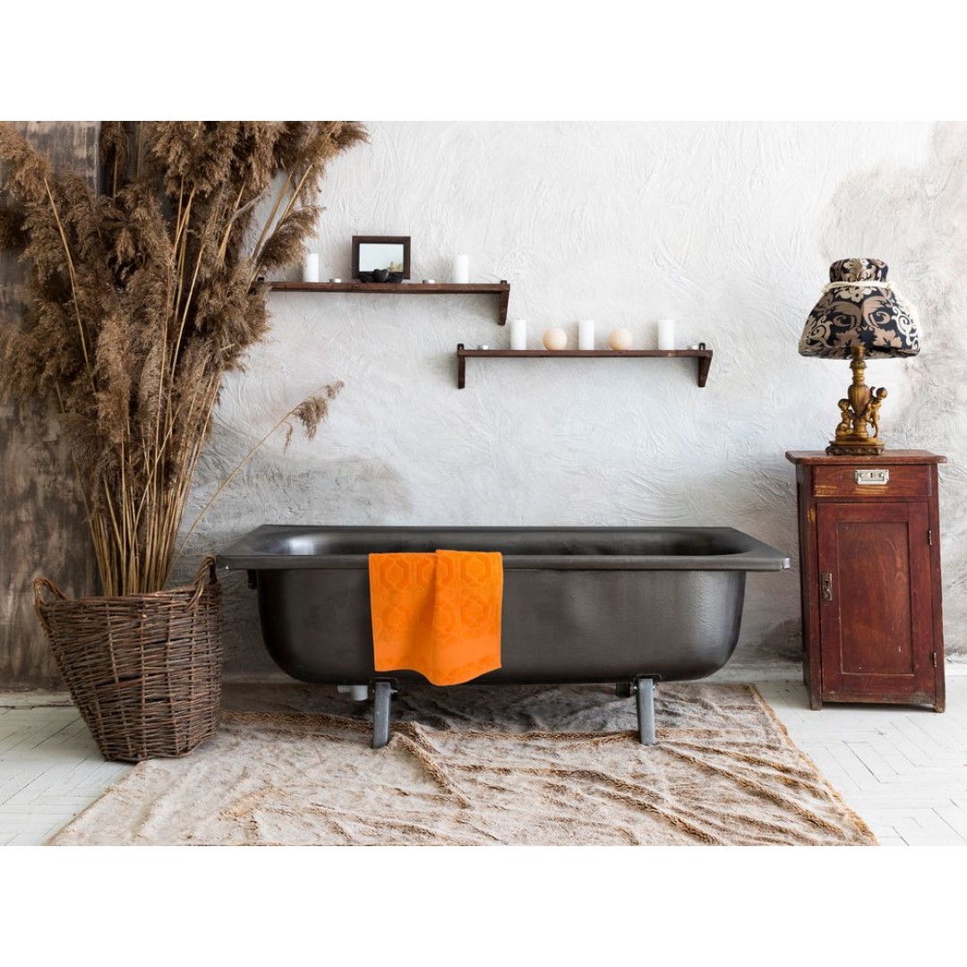 Полотенце Velin, большое, оранжевое