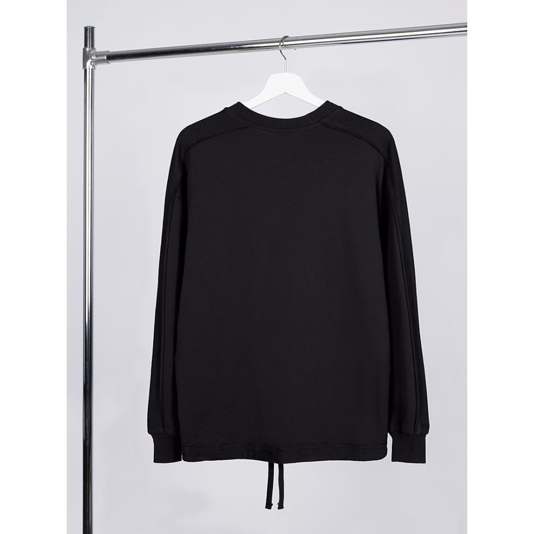 Свитшот унисекс Vozduh, черный, размер XS/S