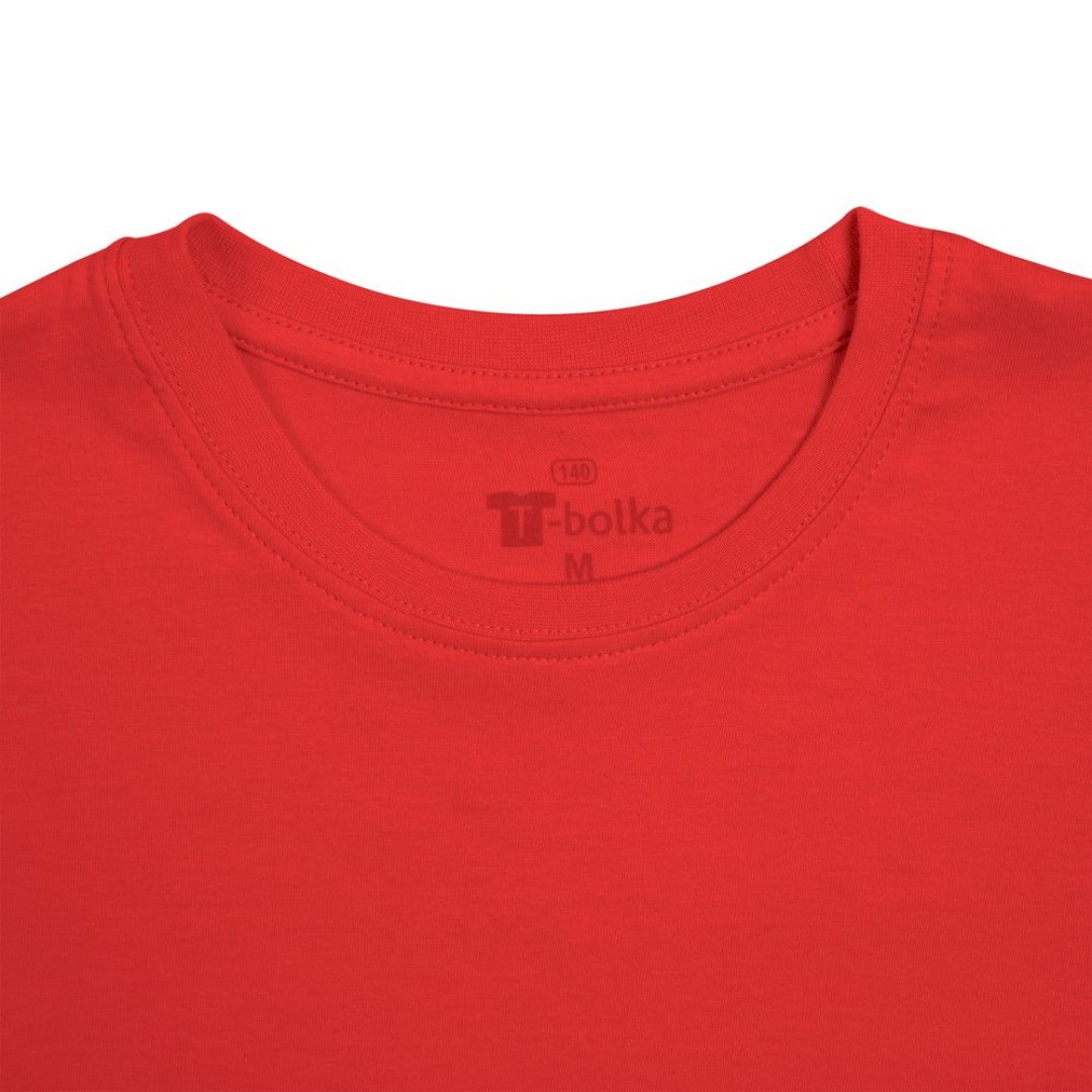 Футболка унисекс T-bolka 140, красная, S