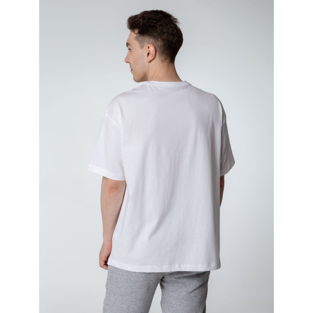 Футболка оверсайз мужская Boxy Men, белая, размер L