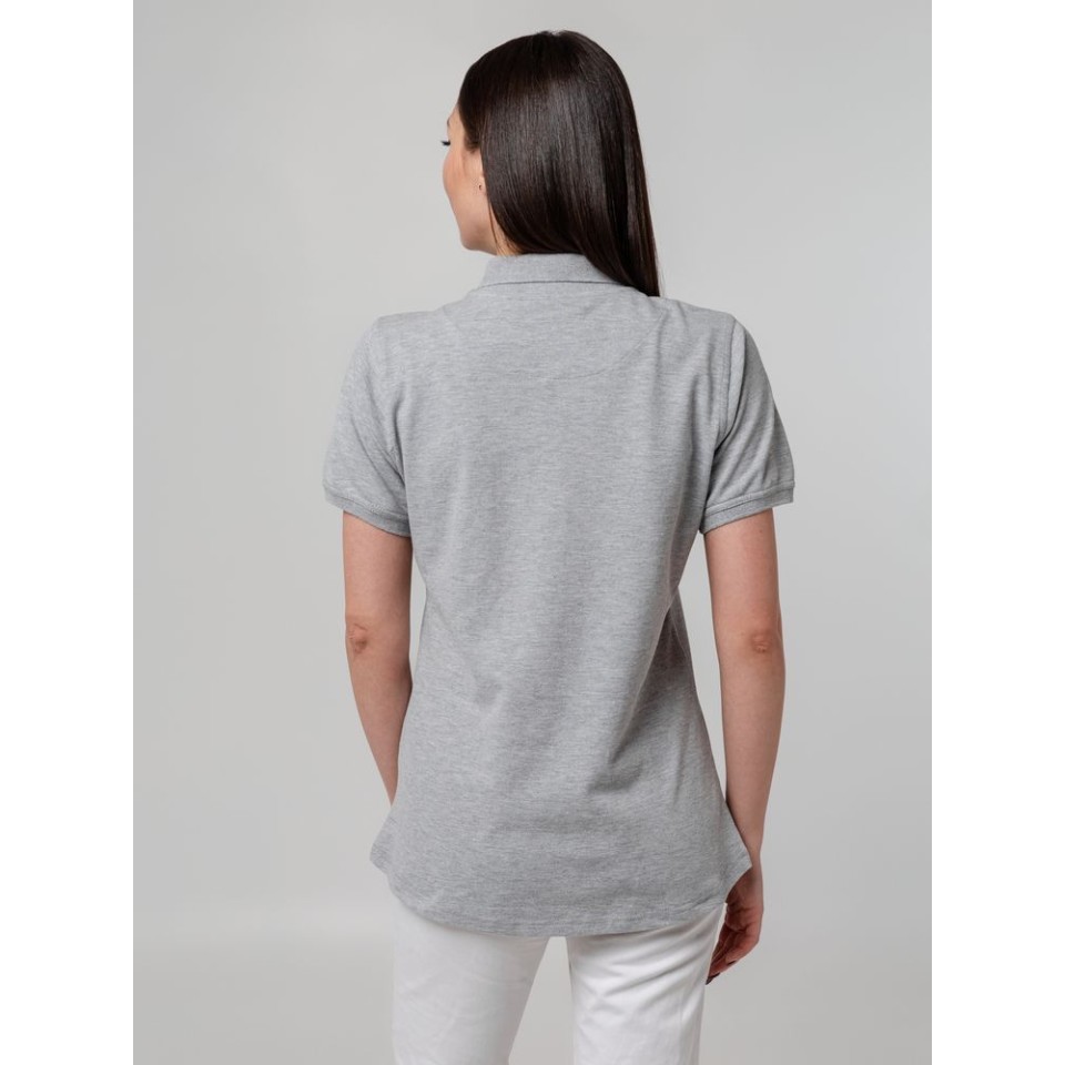 Рубашка поло женская Virma Stretch Lady, серый меланж, XL