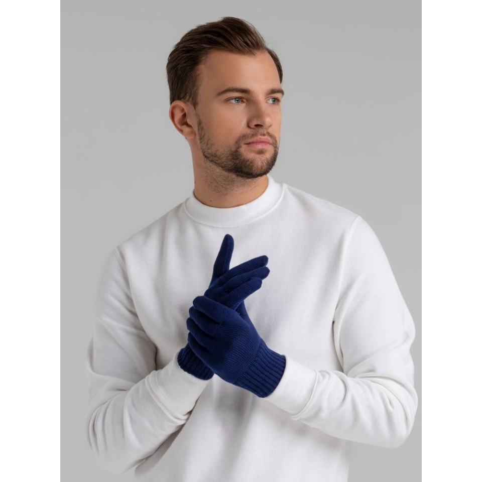 Перчатки Real Talk, темно-синие, S/M