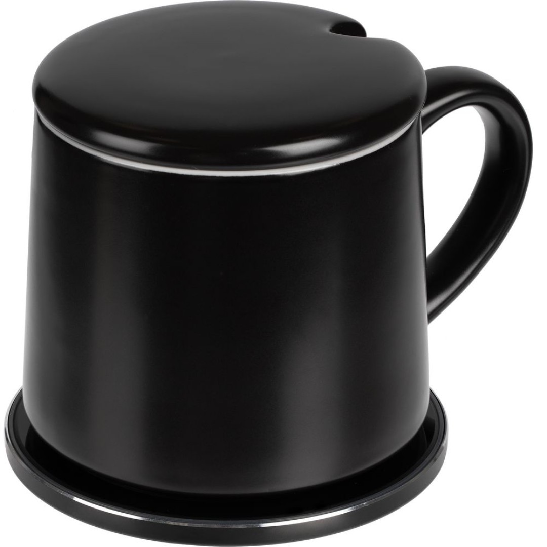 Кружка с подогревом и беспроводной зарядкой dualBase ver. 2.0 Matt, черная