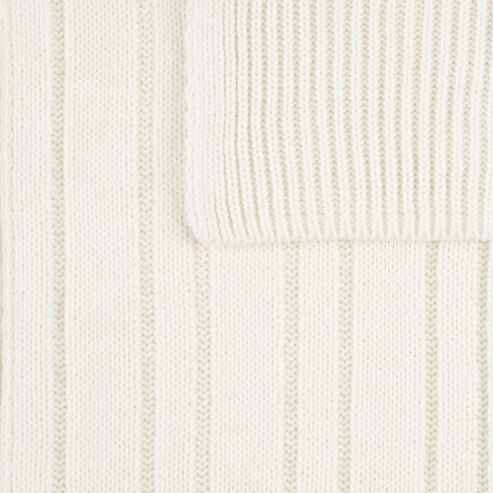 Шарф Knit Beat, белый (молочный)