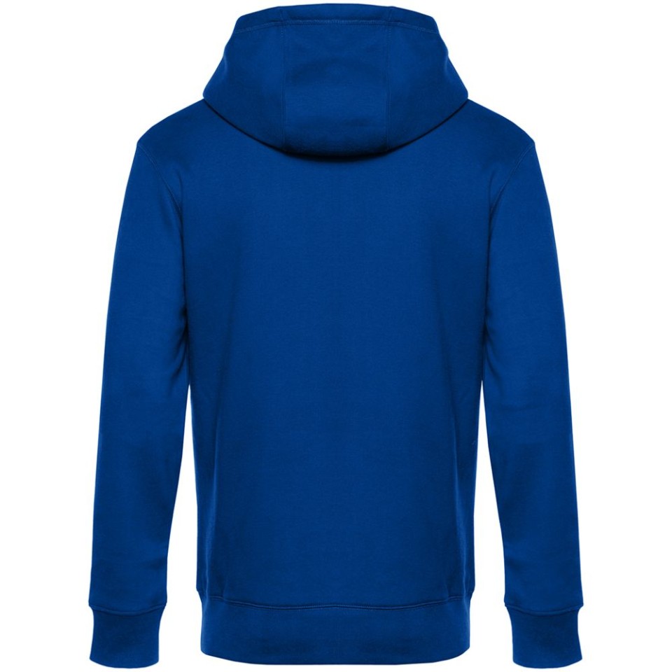 Толстовка с капюшоном унисекс King, ярко-синяя