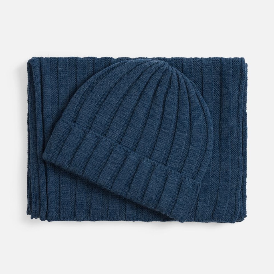 Шарф Metelitsa, синий меланж (джинс)