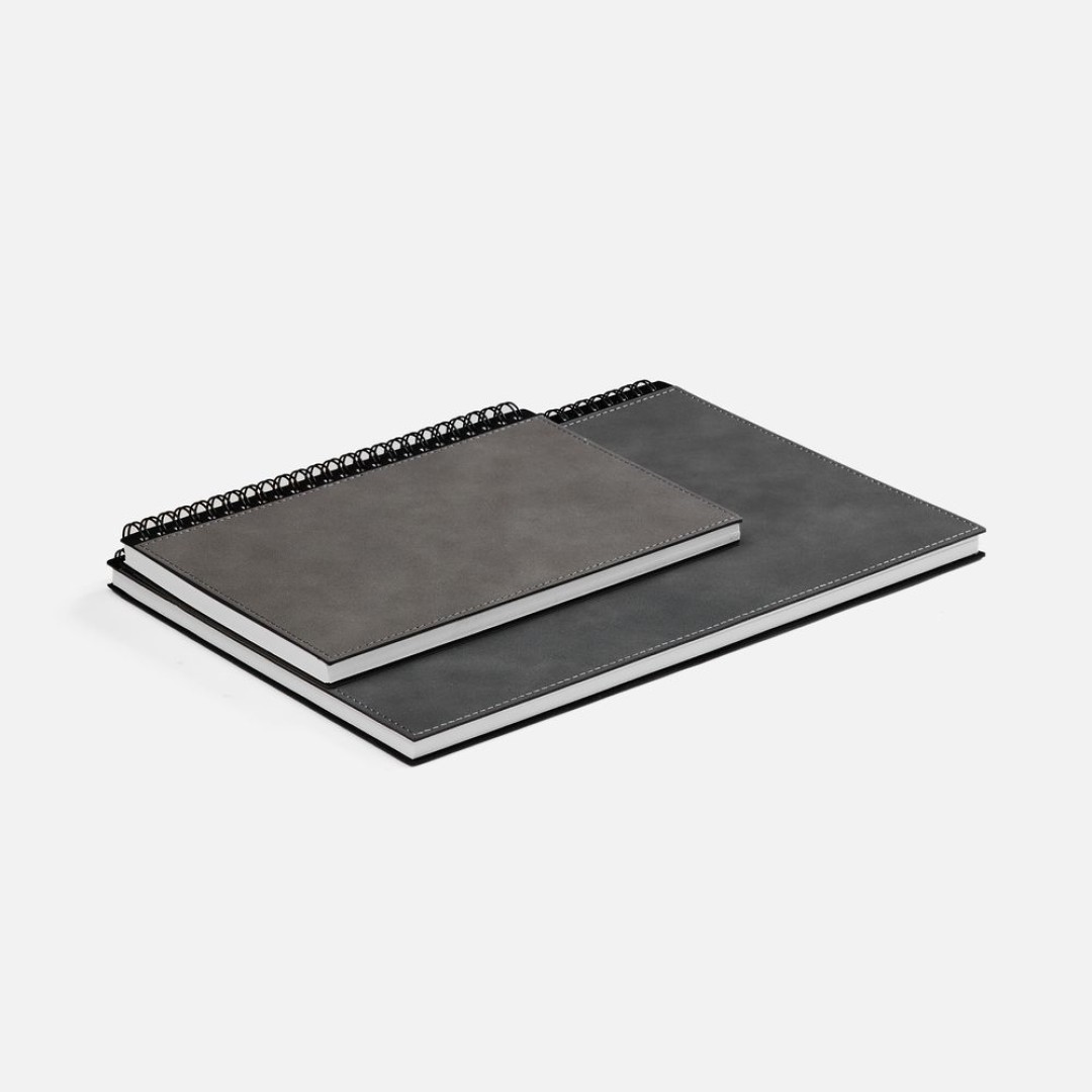 Ежедневник Notera Maxi, недатированный, серый