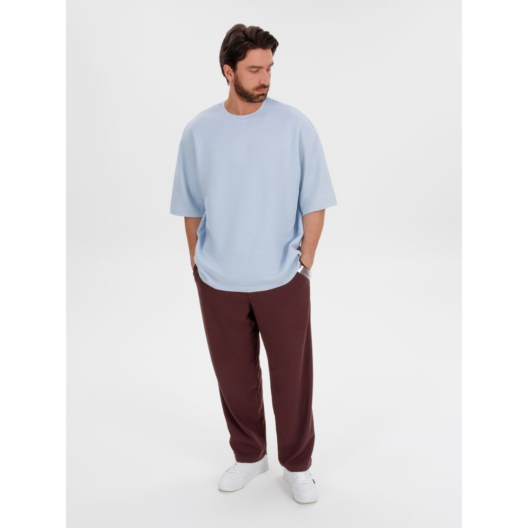 Джемпер с коротким рукавом Siluetti Volumica, светло-голубой, размер XS/S