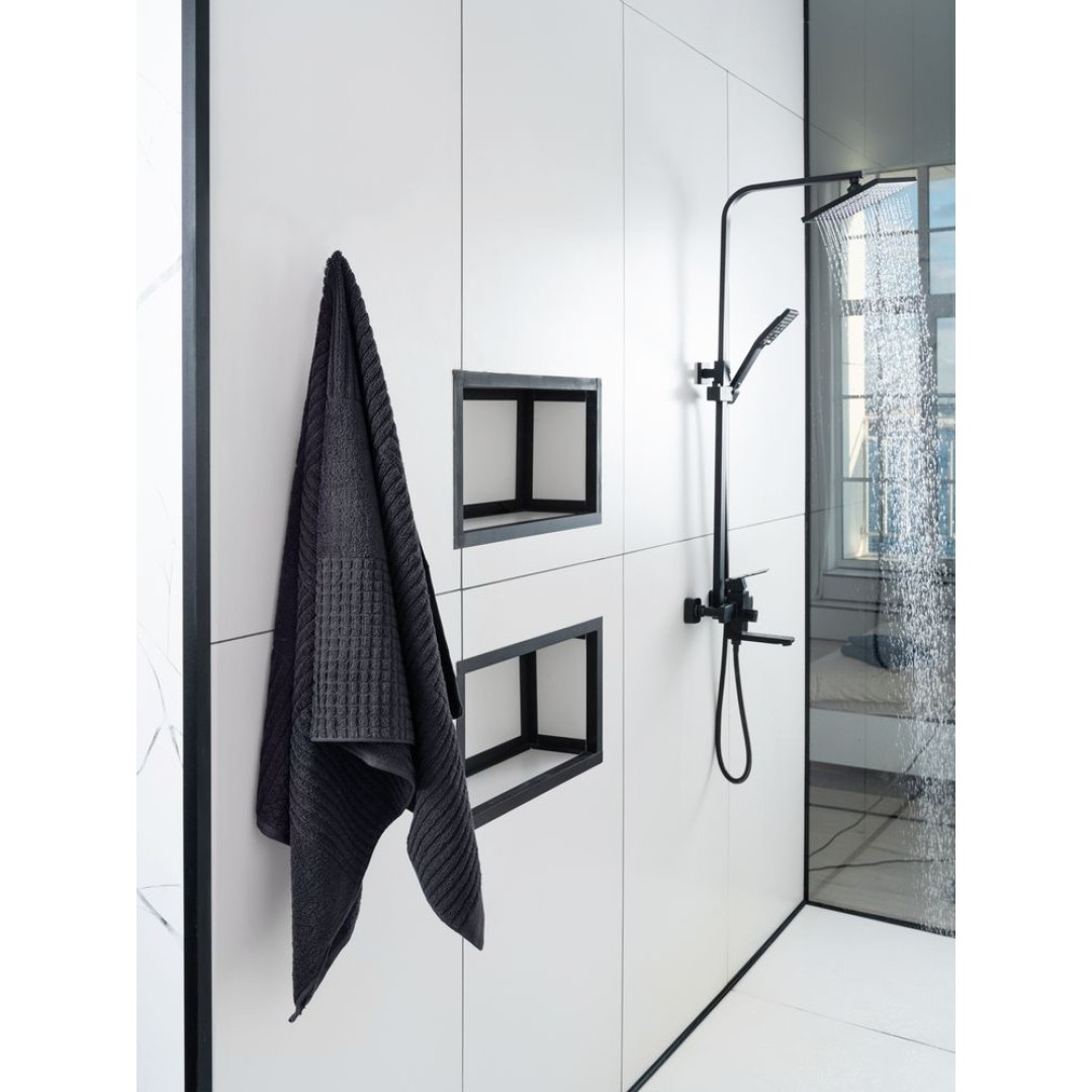 Полотенце Farbe, большое, темно-серое