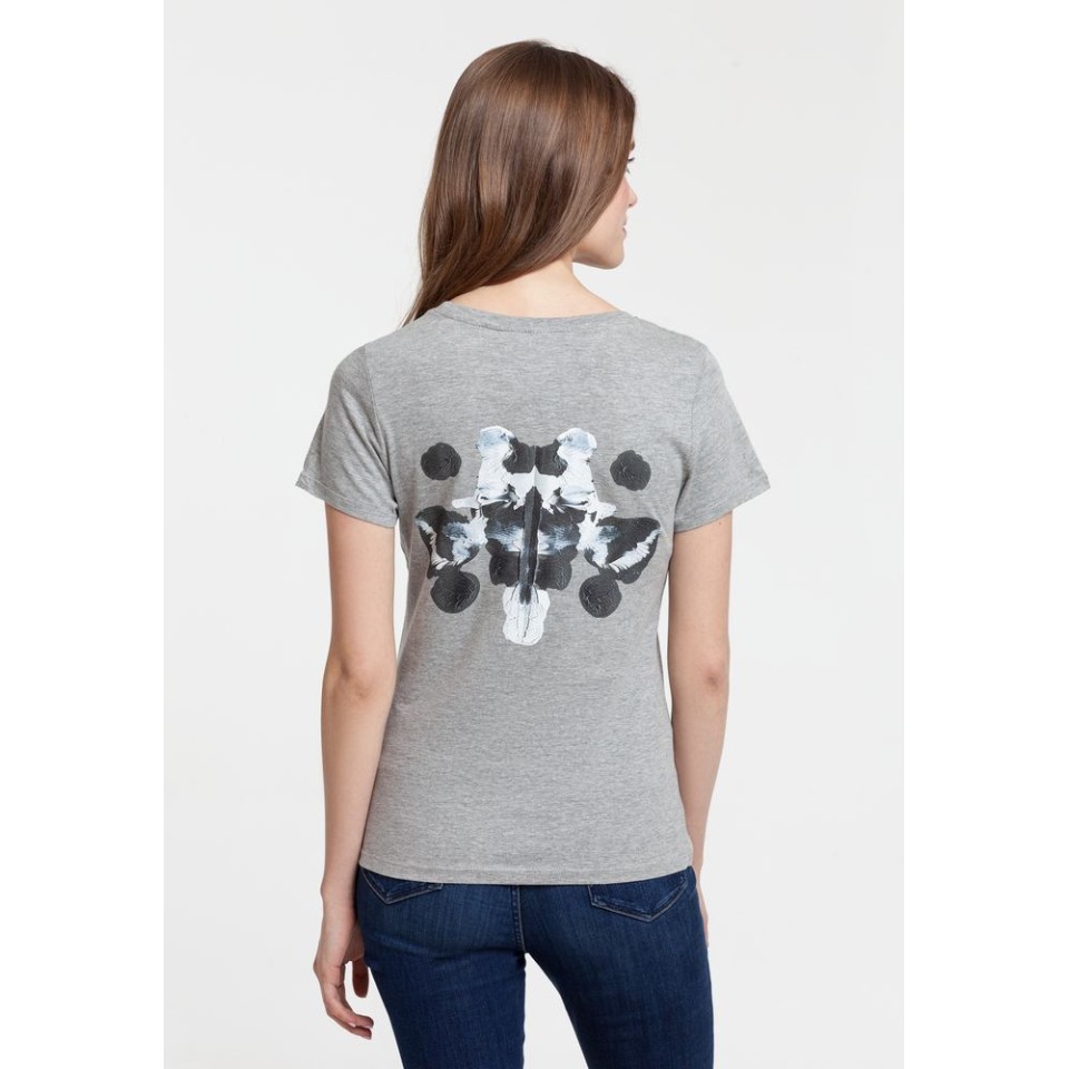 Футболка женская «Подсознательность», серый меланж, L