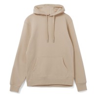 Толстовка с капюшоном унисекс Hoodie, бежевая, XS