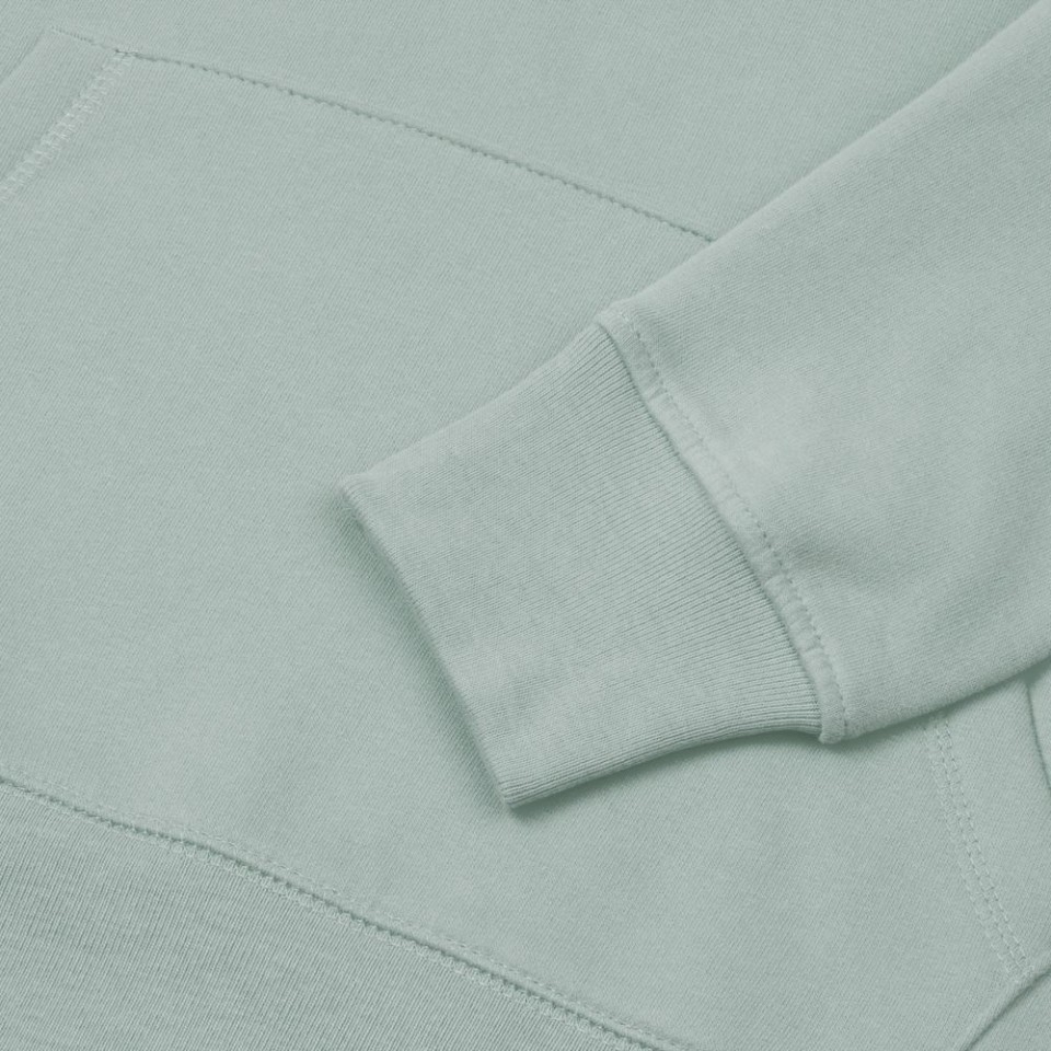 Толстовка с капюшоном унисекс Hoodie, серо-зеленая, S