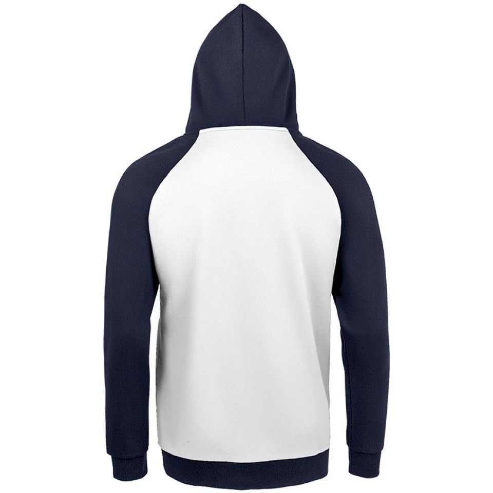 Толстовка унисекс Seattle белая с темно-синим, S