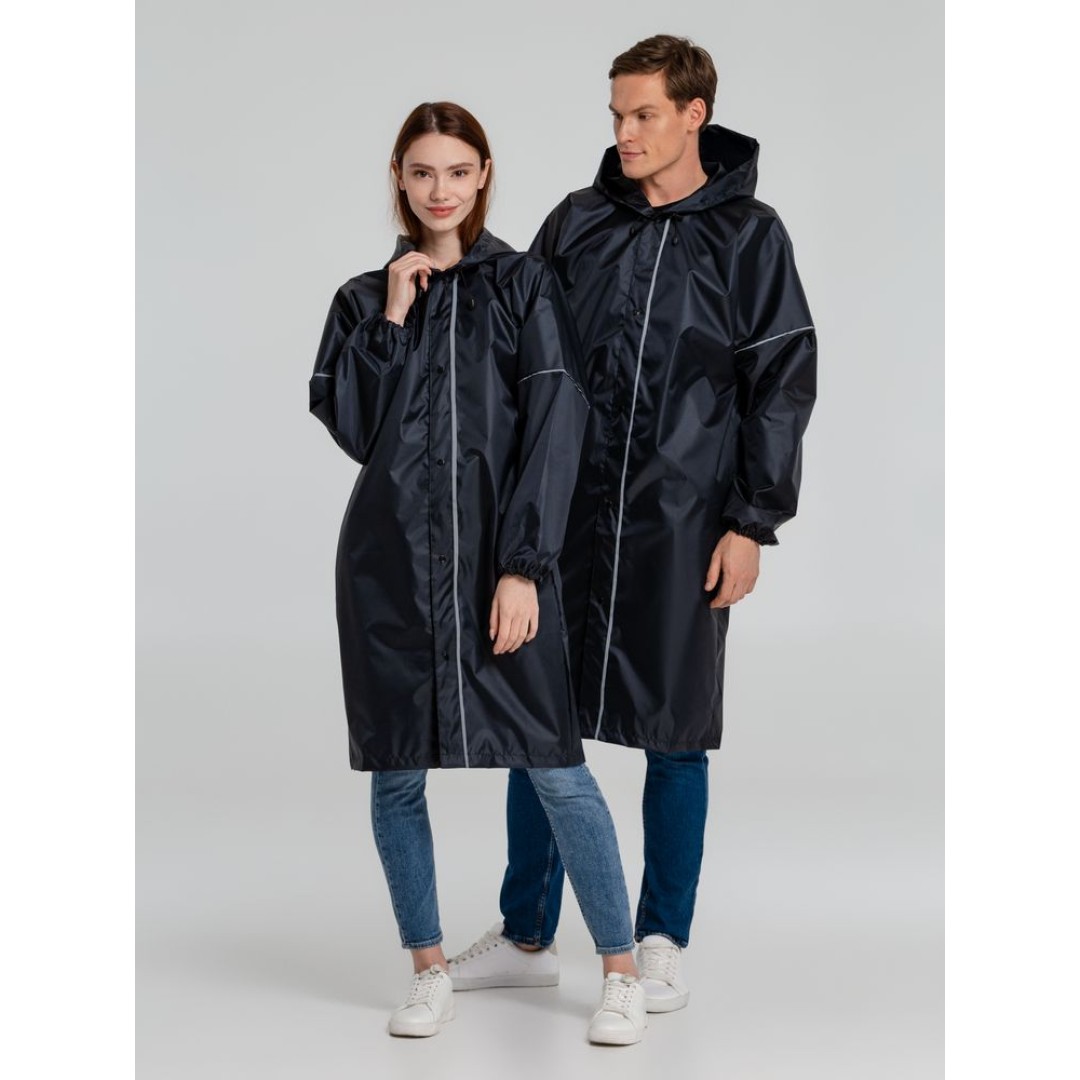 Дождевик со светоотражающими элементами Rainman Blink, темно-синий, XS