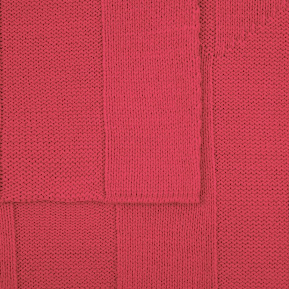 Плед Rombus, темно-розовый (коралл)