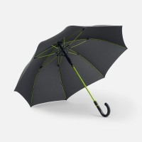 Зонт-трость с цветными спицами Color Style, зеленое яблоко, с черной ручкой
