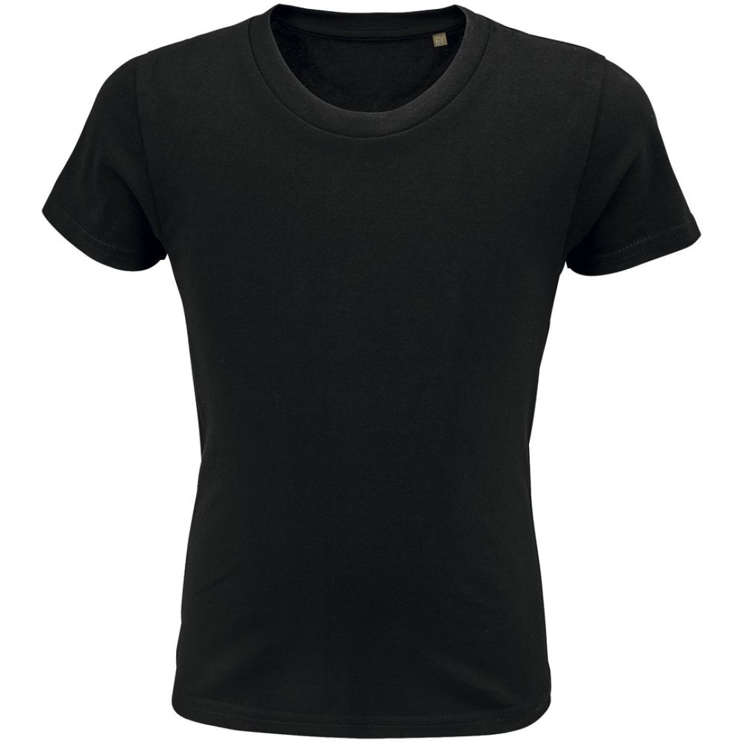 Футболка детская Pioneer Kids, черная, на рост 106-116 см (6 лет)