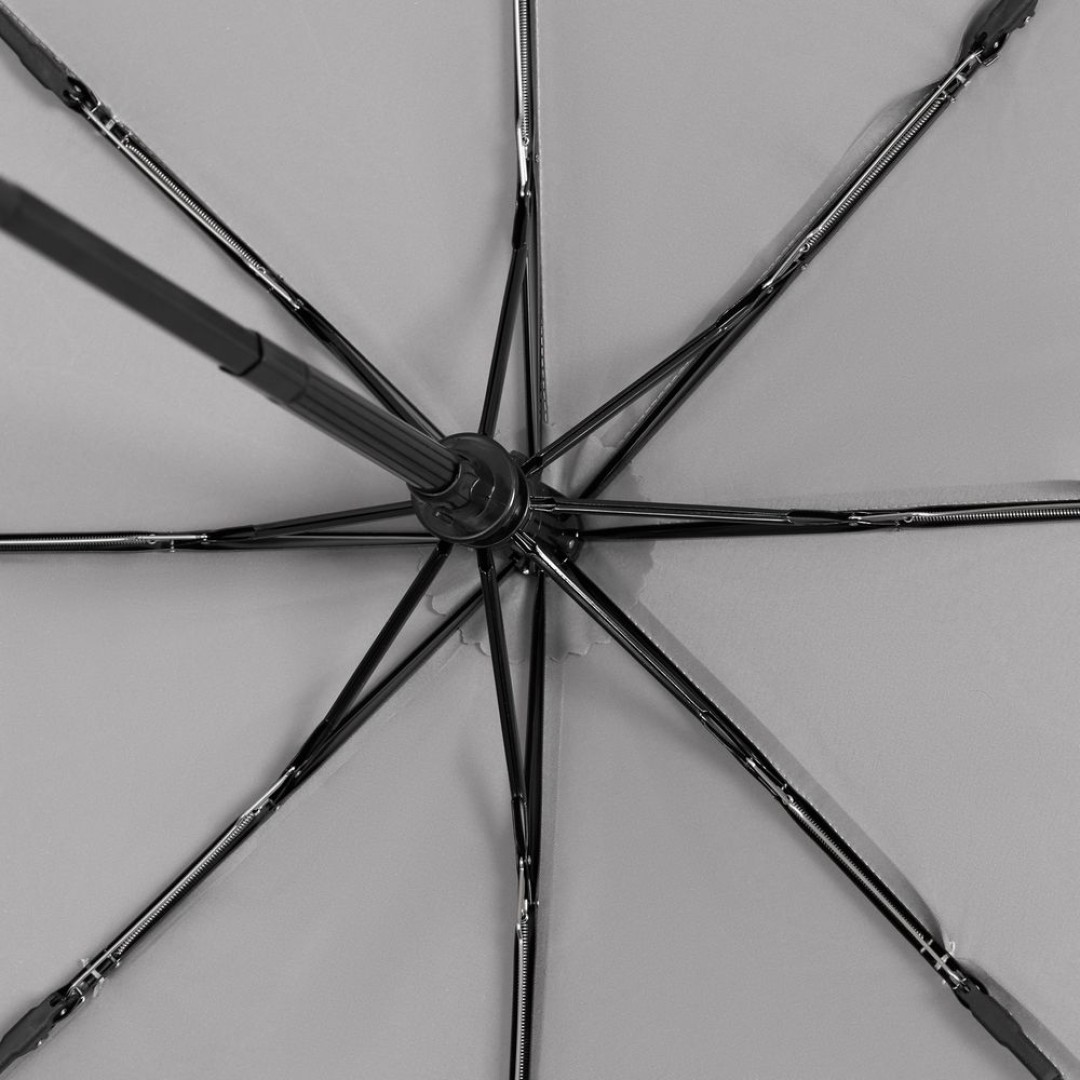 Зонт складной Hard Work с проявляющимся рисунком, серый