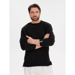 Лонгслив унисекс Siluetti Fuori, черный, размер S/M