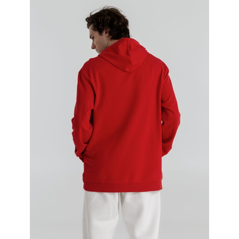 Толстовка с капюшоном унисекс Hoodie, красная, 3XL