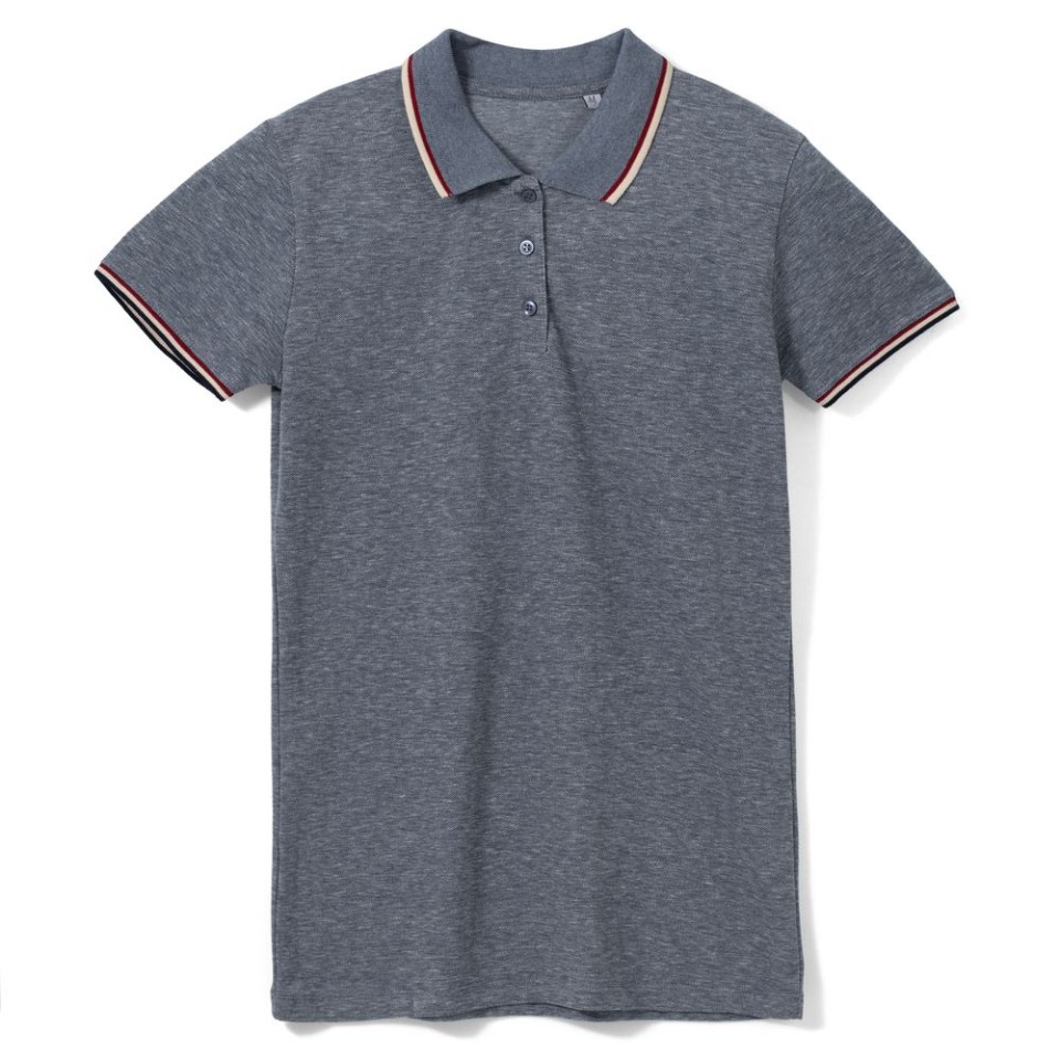 Рубашка поло женская Paname Women голубой меланж, S