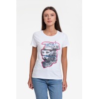 Футболка женская «Смотри вглубь», белая, M