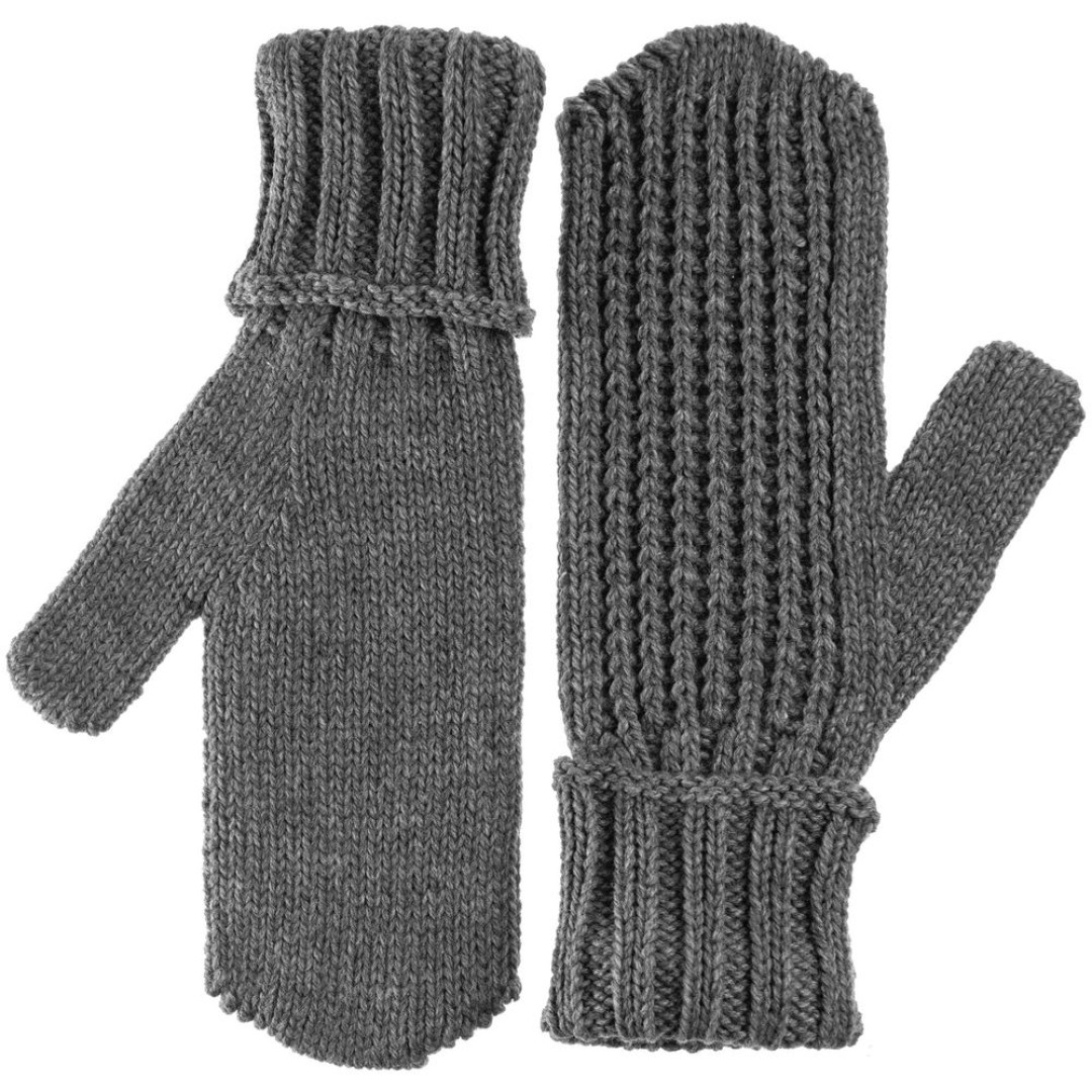 Варежки Nordkyn, серый меланж (эбонит), размер S/M